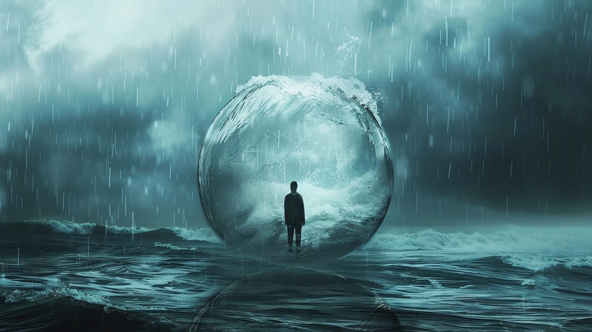You are an ocean in a raindrop. One hell of a raindrop