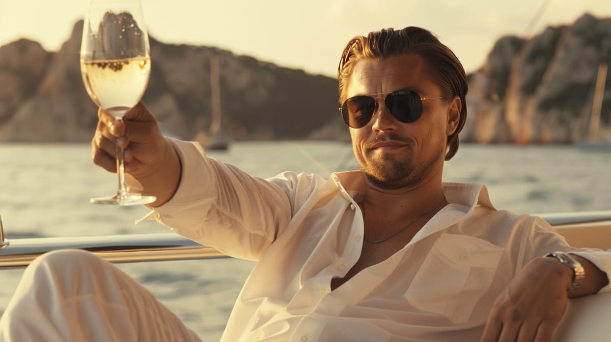 Some guy pretending to be rich and pretending to be Leo DiCaprio