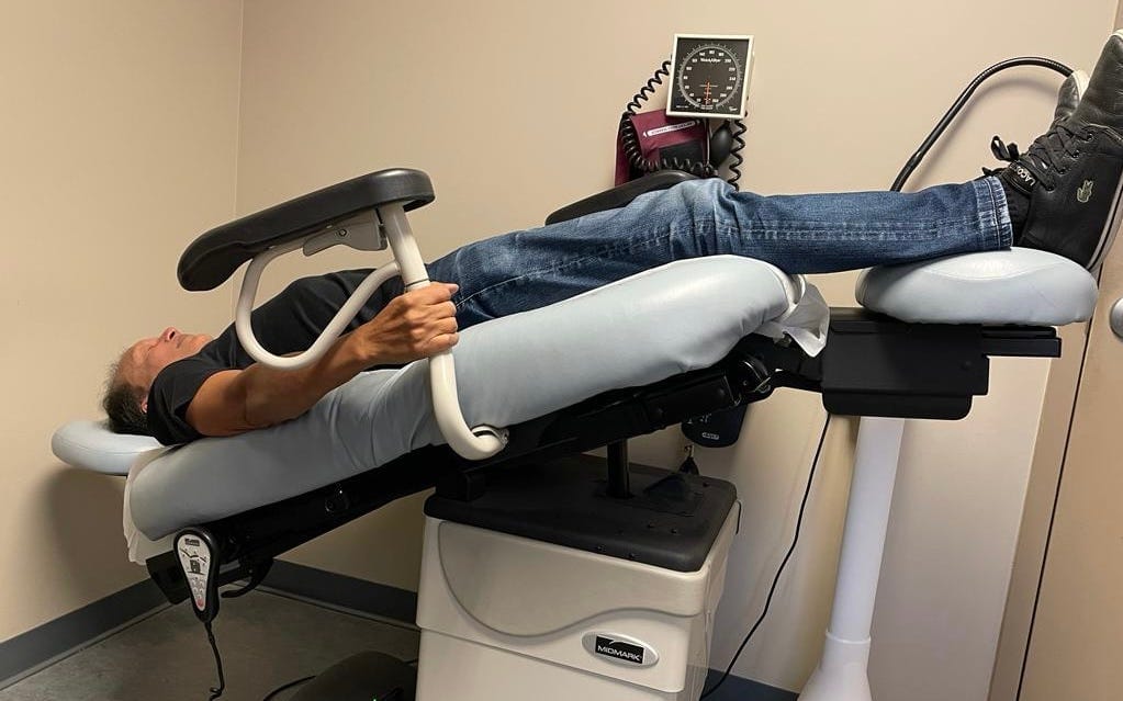 Author just after receiving neuroPRP injection